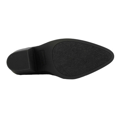 Black - Pack Shot - Rocket Dog Womens-Ladies Feria Embroidered Cowboy Boots