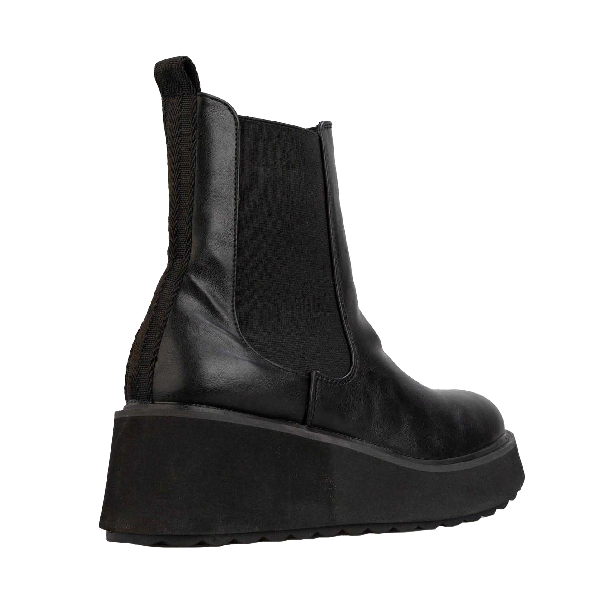 Black - Back - Rocket Dog Womens-Ladies Heyday Platform Ankle Boots