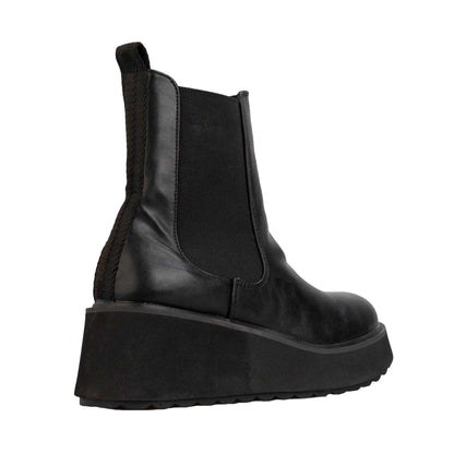 Black - Back - Rocket Dog Womens-Ladies Heyday Platform Ankle Boots