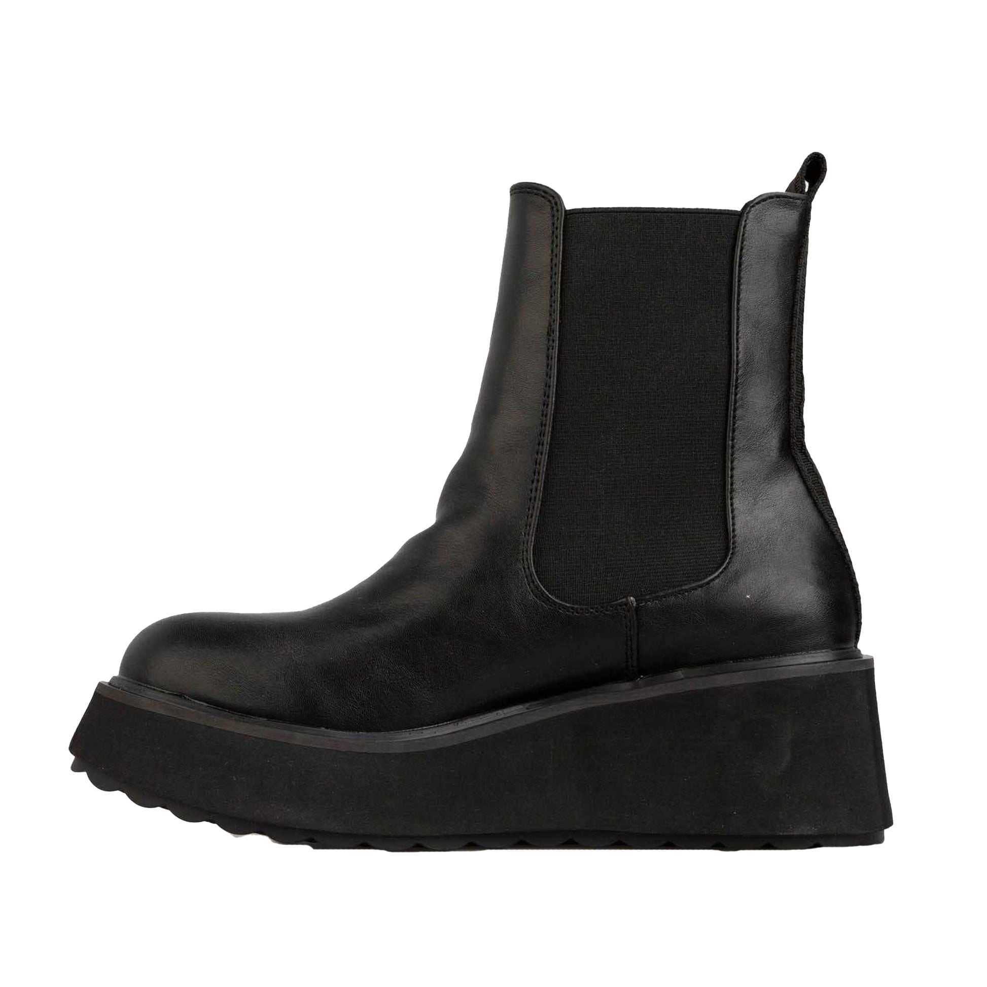 Black - Side - Rocket Dog Womens-Ladies Heyday Platform Ankle Boots