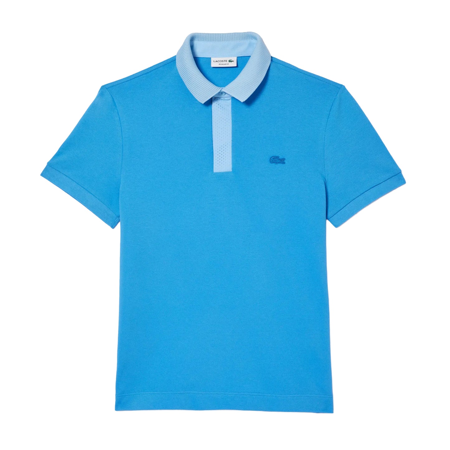 Blue - Front - Lacoste Mens Smart Paris Mini Pique Polo Shirt