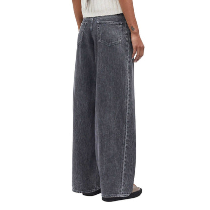 Grey - Back - Samsøe Samsøe Mens Saharper Tie Belt Jeans