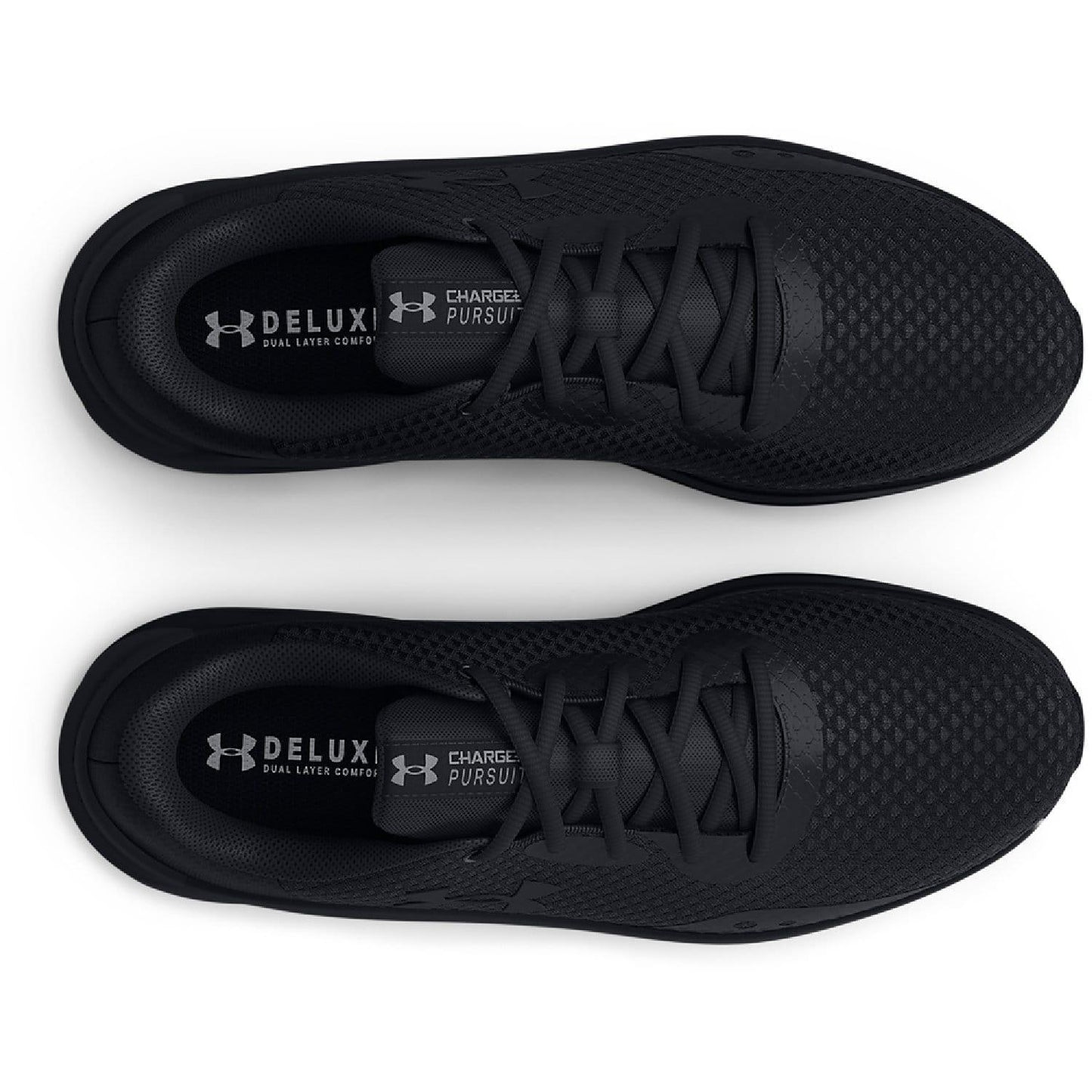 Black - Pack Shot - Under Armour Mens Charged Pursuit 3 Trainers