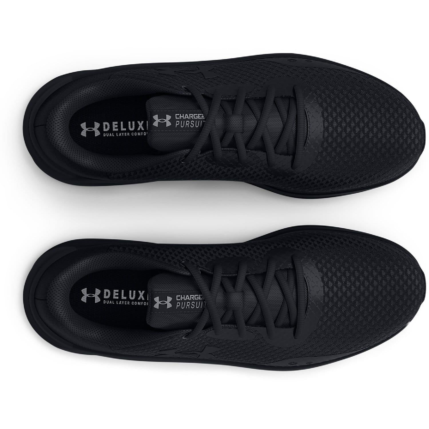 Black - Pack Shot - Under Armour Mens Charged Pursuit 3 Trainers