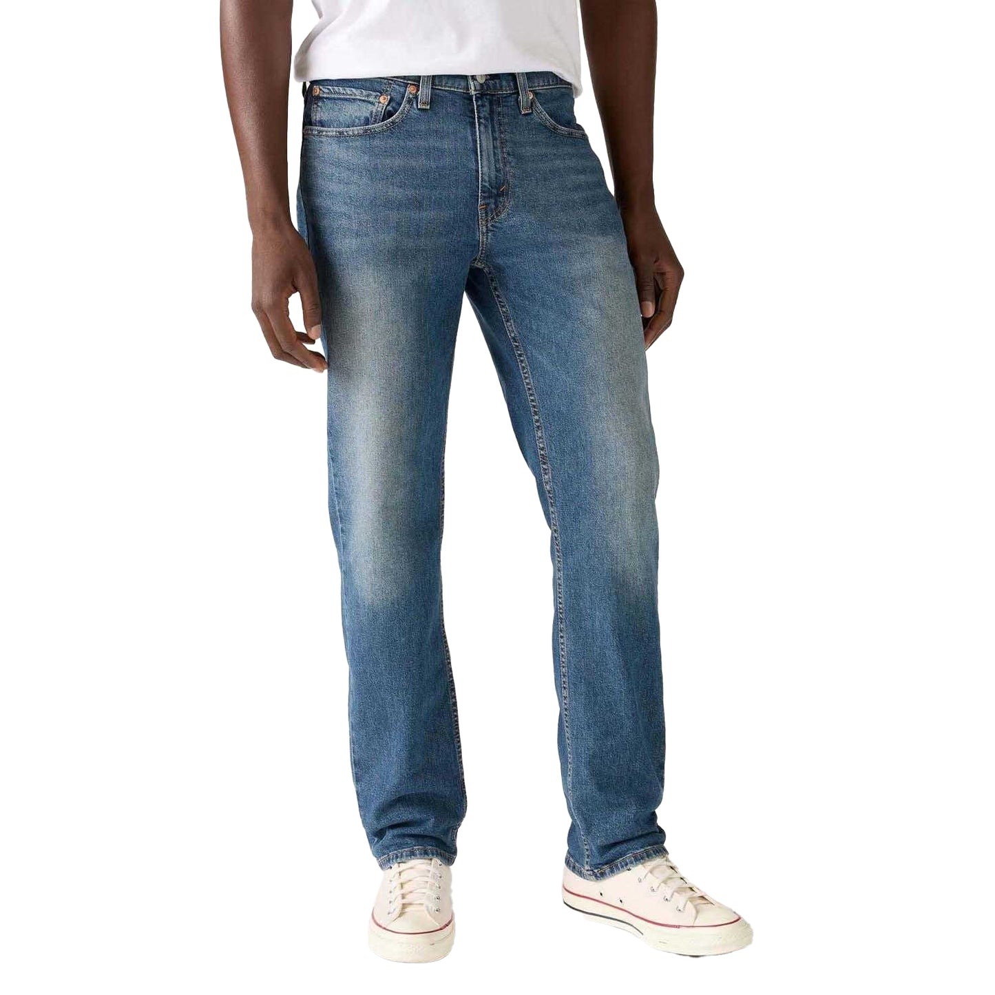 Blue - Side - Levis Mens 514 Straight Jeans