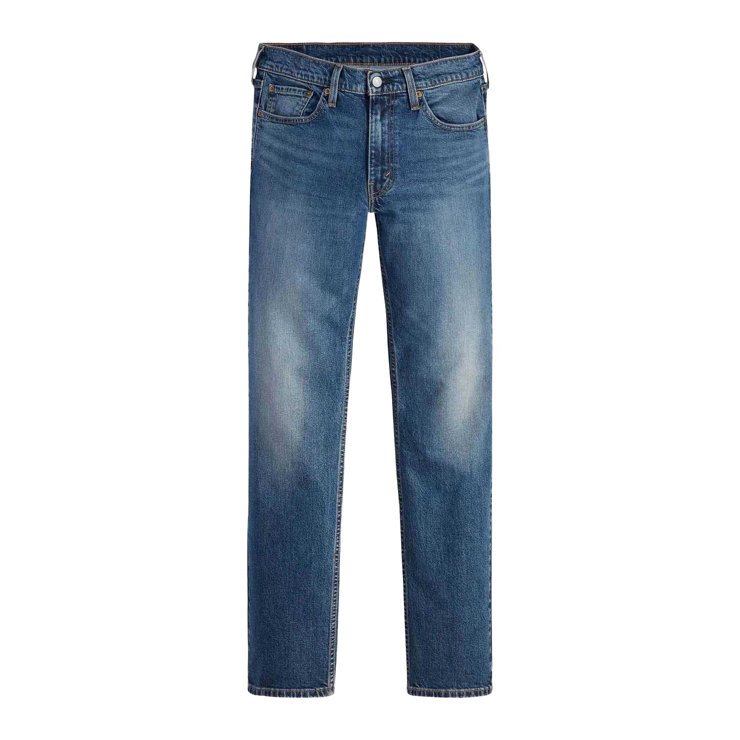 Blue - Front - Levis Mens 514 Straight Jeans