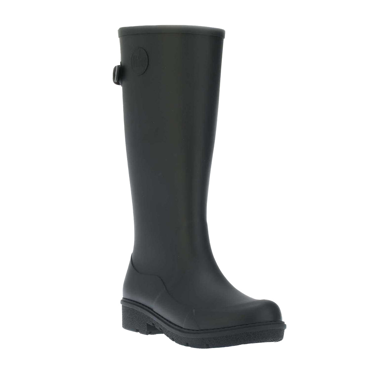 Black - Front - Fit Flop Womens-Ladies Tall Wonderwelly Technology Wellington Boots