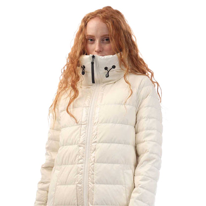 Beige - Side - DKNY Womens-Ladies Quilted Down Puffer Jacket