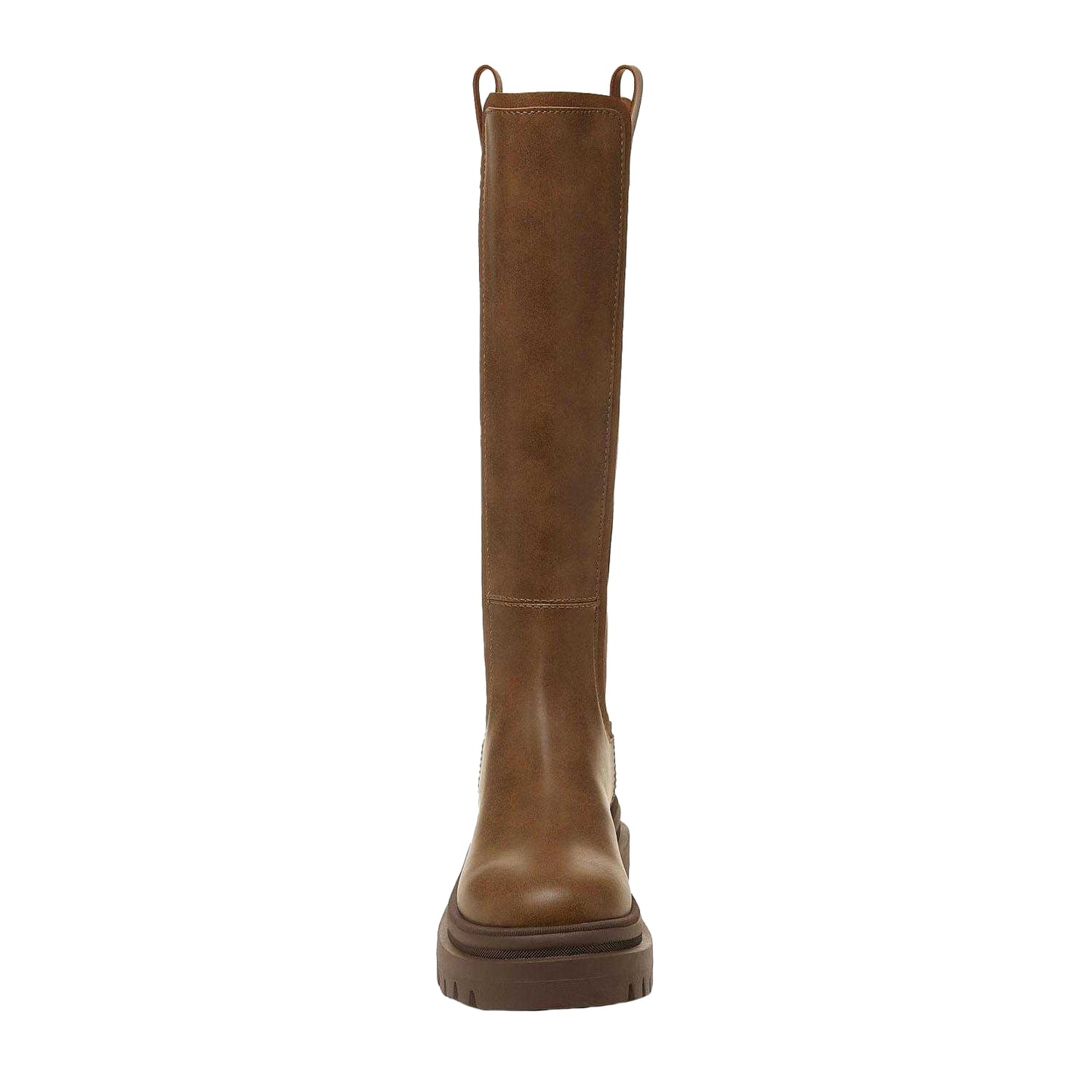 Brown - Pack Shot - Rocket Dog Womens-Ladies Drea Tall Faux Leather Boots