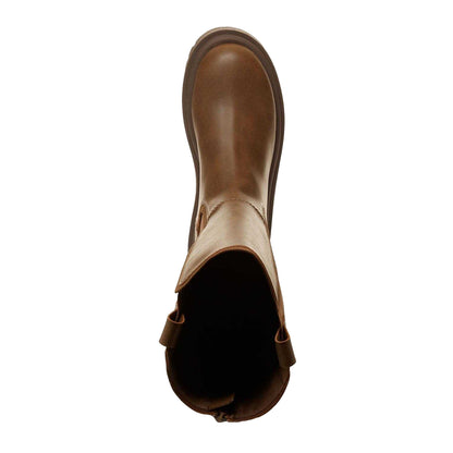 Brown - Close up - Rocket Dog Womens-Ladies Drea Tall Faux Leather Boots