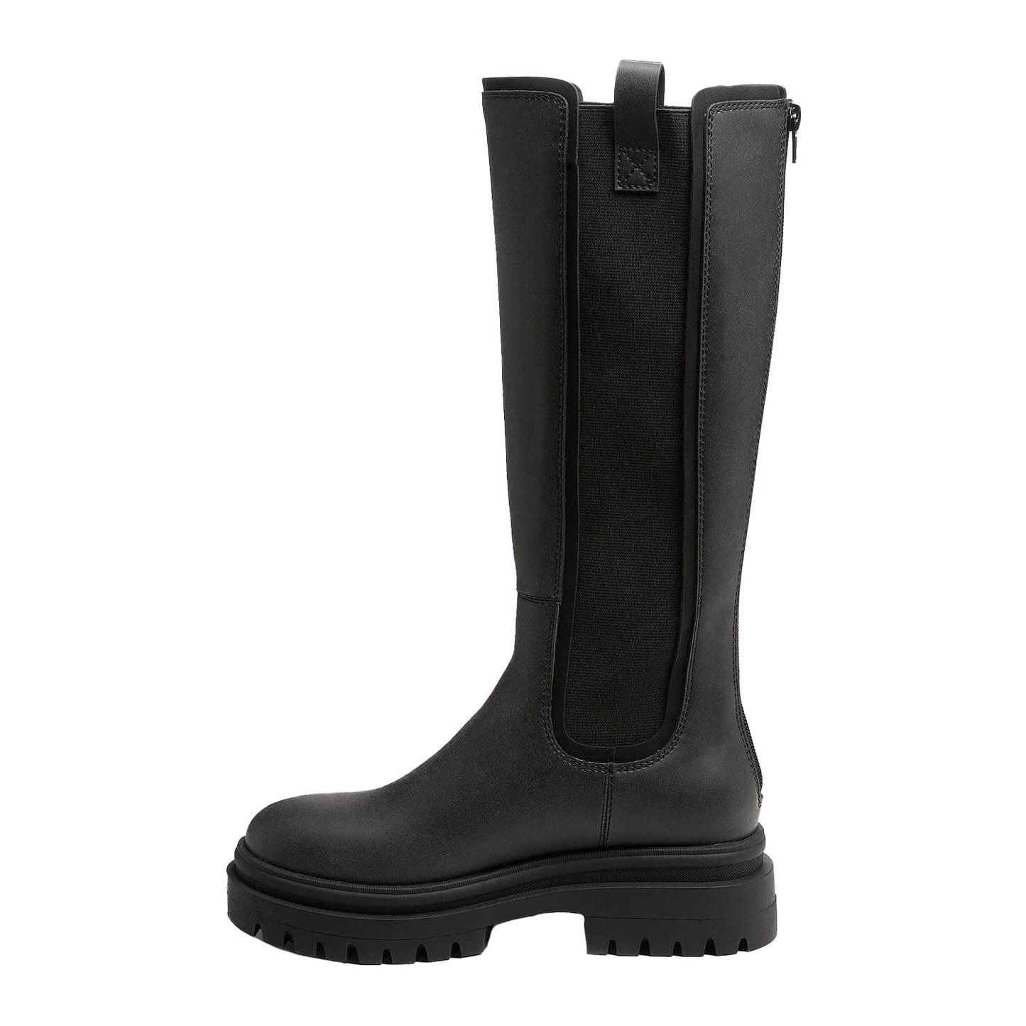 Black - Side - Rocket Dog Womens-Ladies Drea Tall Faux Leather Boots