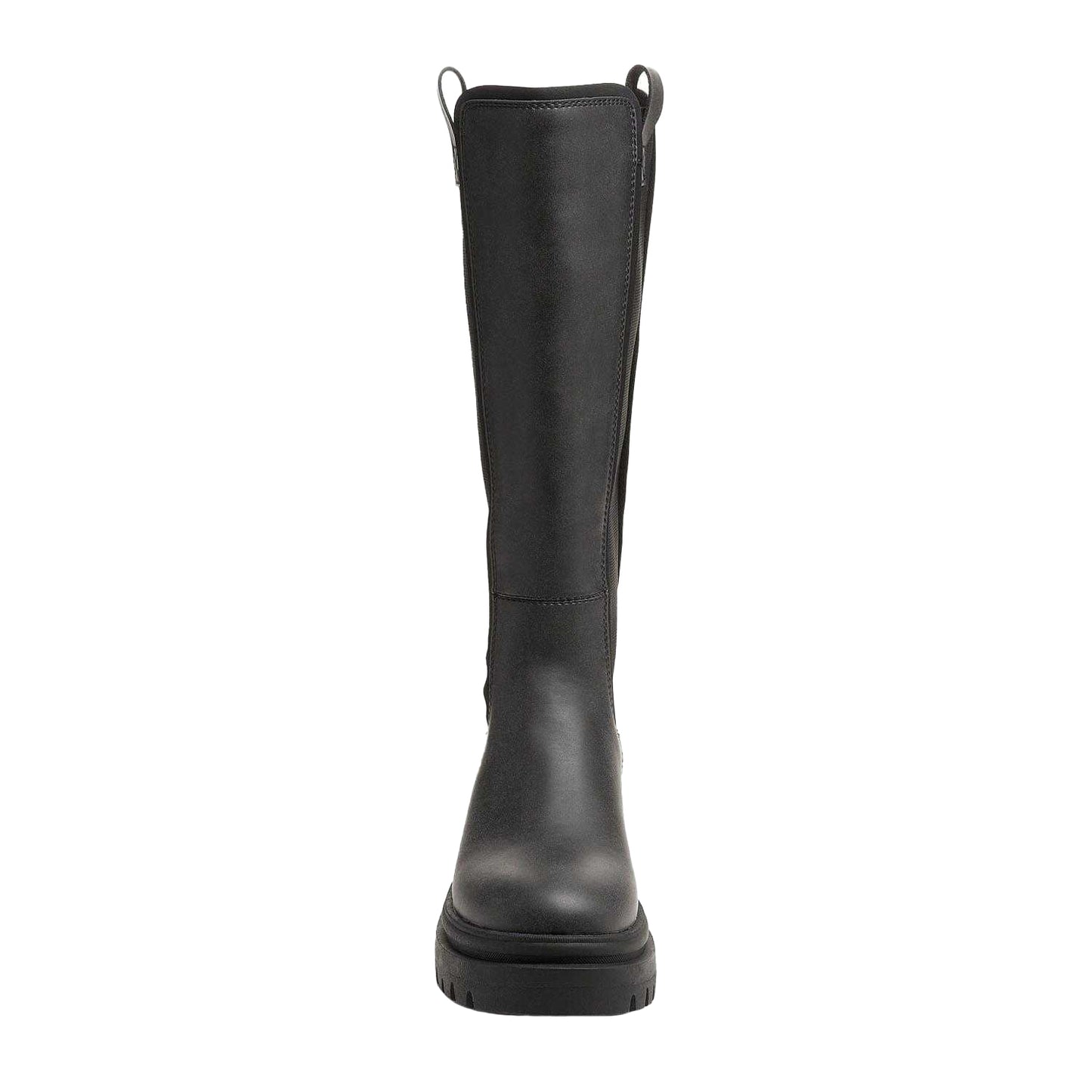 Black - Pack Shot - Rocket Dog Womens-Ladies Drea Tall Faux Leather Boots