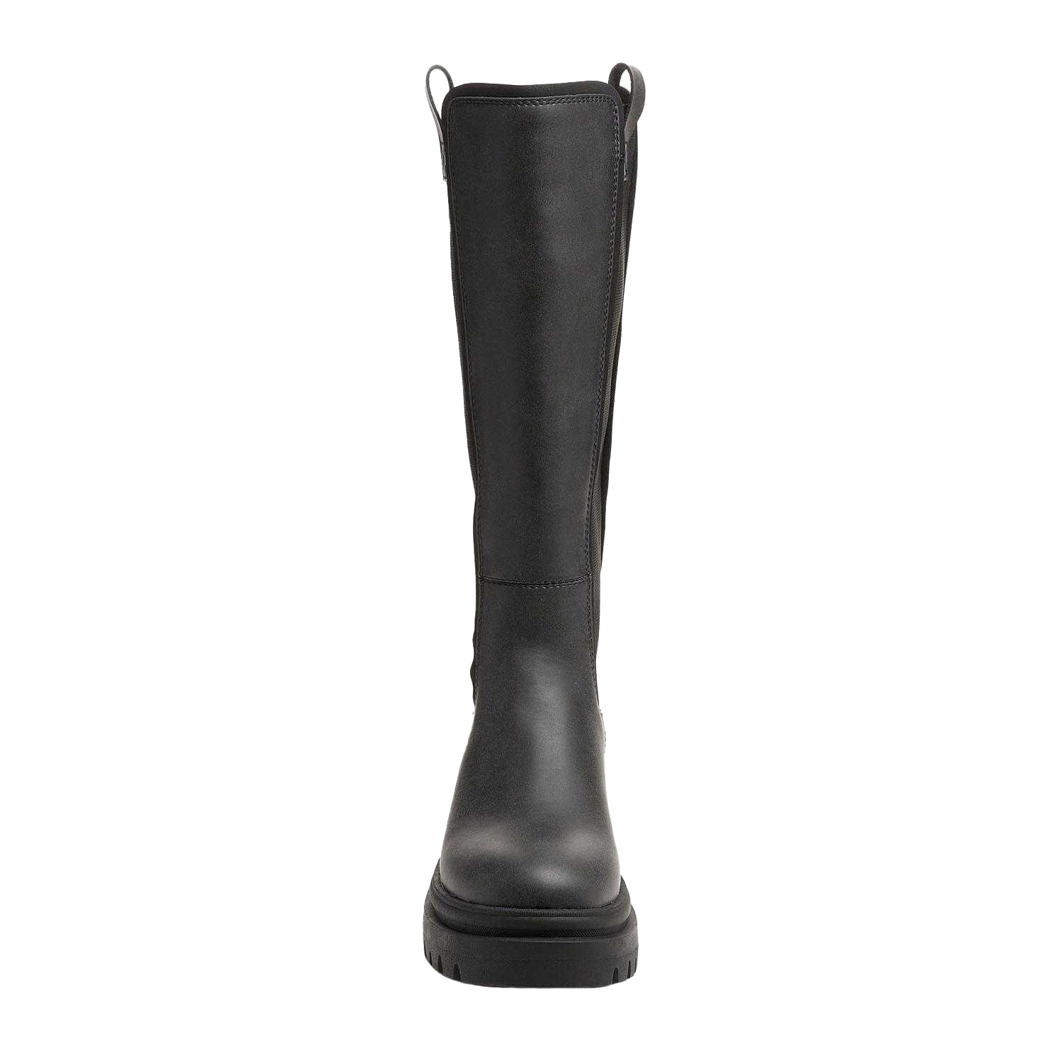Black - Pack Shot - Rocket Dog Womens-Ladies Drea Tall Faux Leather Boots