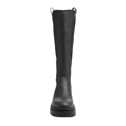 Black - Pack Shot - Rocket Dog Womens-Ladies Drea Tall Faux Leather Boots