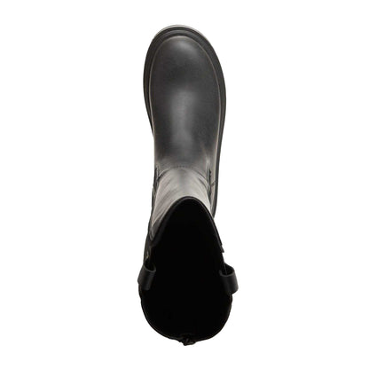 Black - Close up - Rocket Dog Womens-Ladies Drea Tall Faux Leather Boots