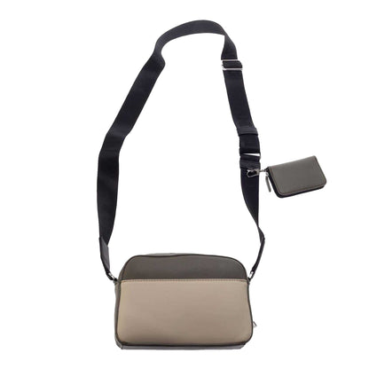 Grey-Green - Back - DKNY Caiden Logo Cross Body Camera Bag