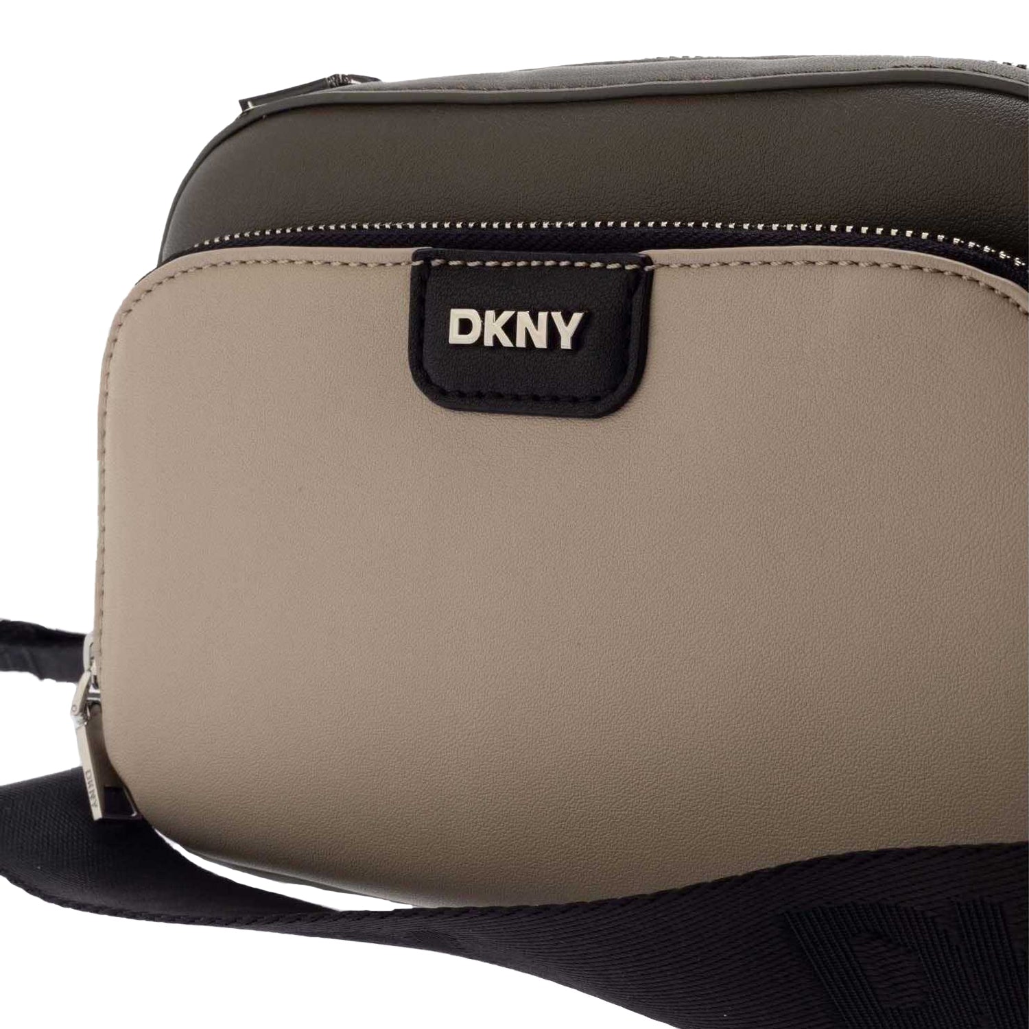 Grey-Green - Lifestyle - DKNY Caiden Logo Cross Body Camera Bag