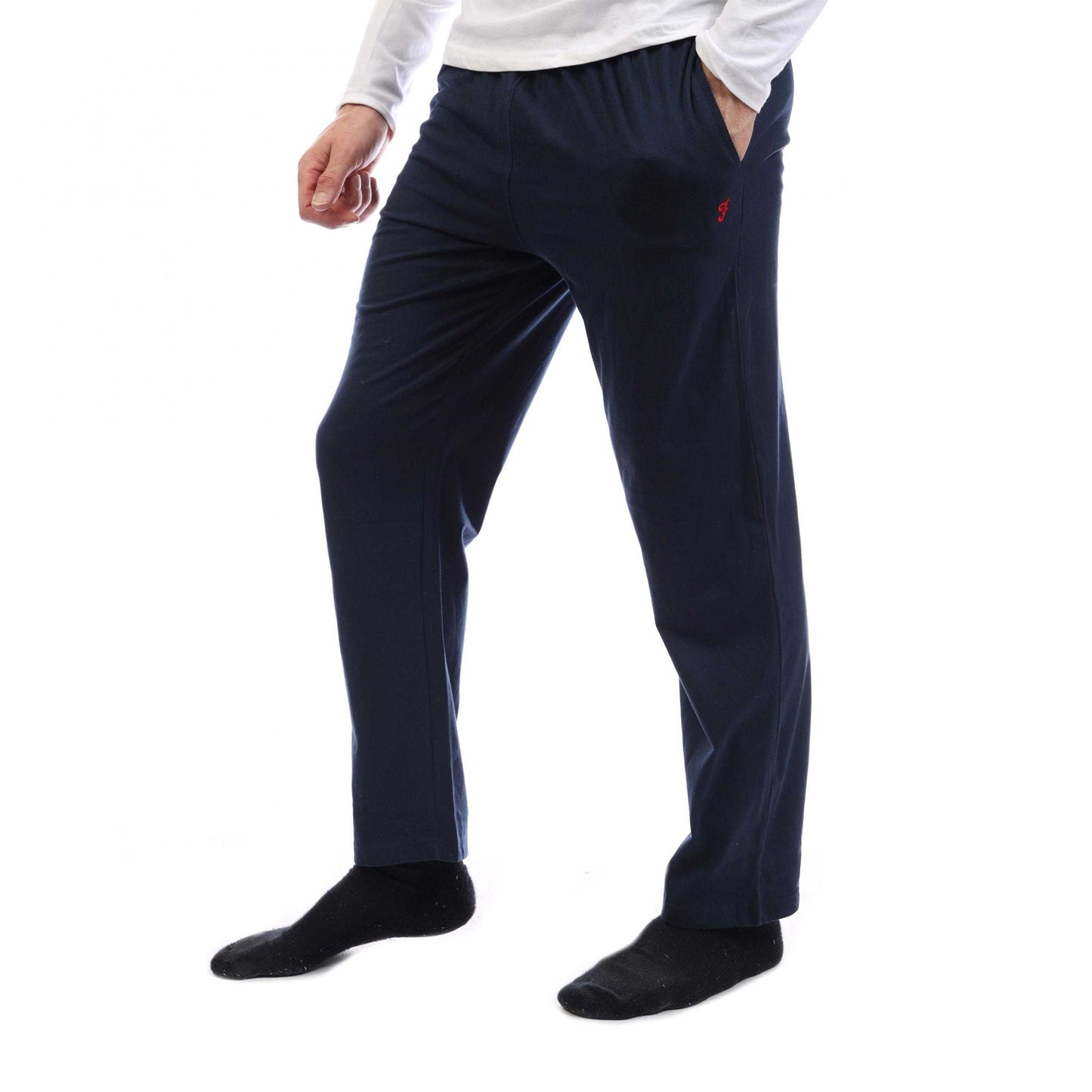 White-Navy - Lifestyle - Farah Mens Gruffyd Pyjama Set