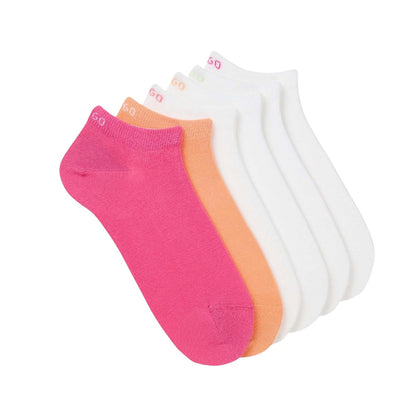 Multicoloured - Front - Hugo Boss Womens-Ladies Ankle Socks (Pack of 6)