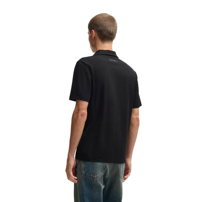 Black - Back - Hugo Mens Dimerspolo Cotton Stretch Polo Shirt