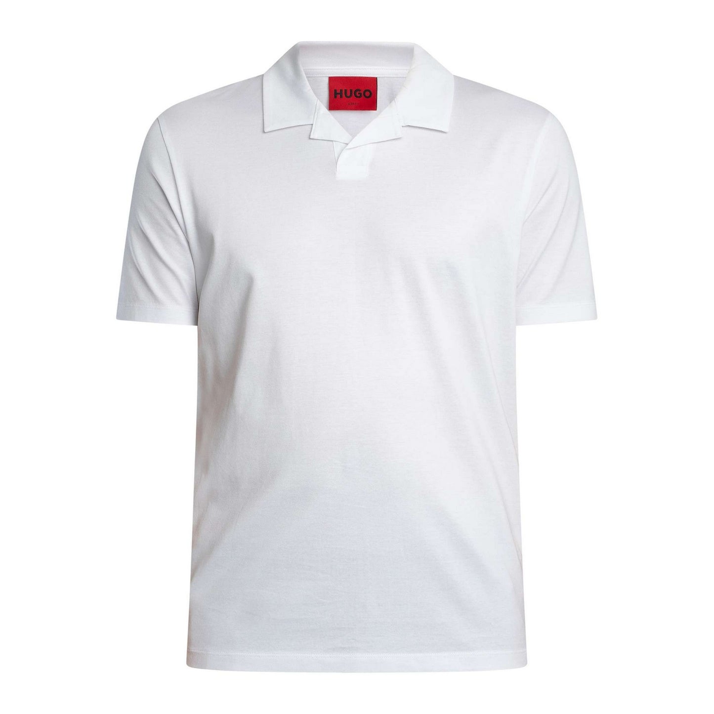 White - Front - Hugo Mens Dimerspolo Cotton Stretch Polo Shirt