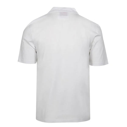 White - Back - Hugo Mens Dimerspolo Cotton Stretch Polo Shirt
