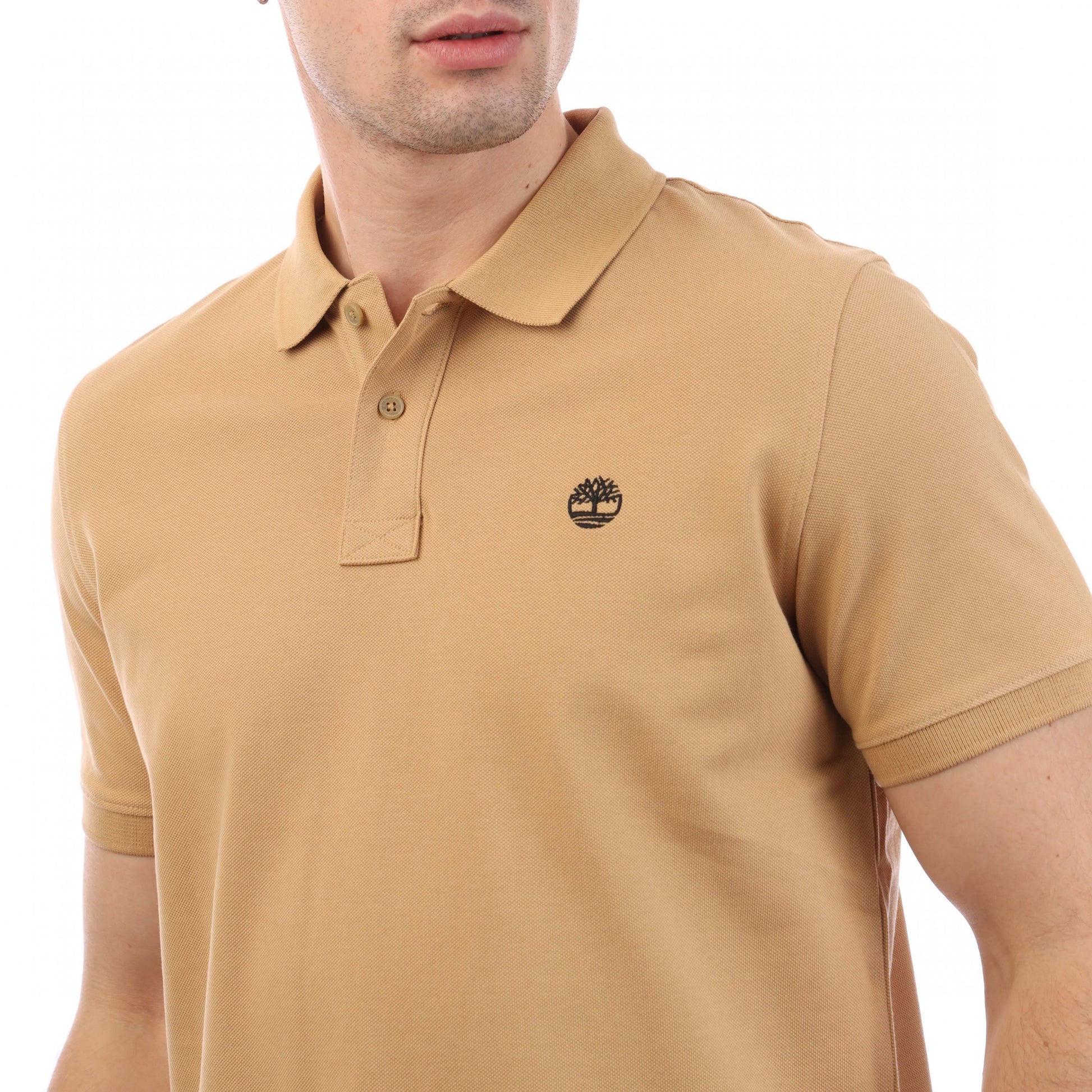 Brown - Side - Timberland Mens Millers River Polo Shirt