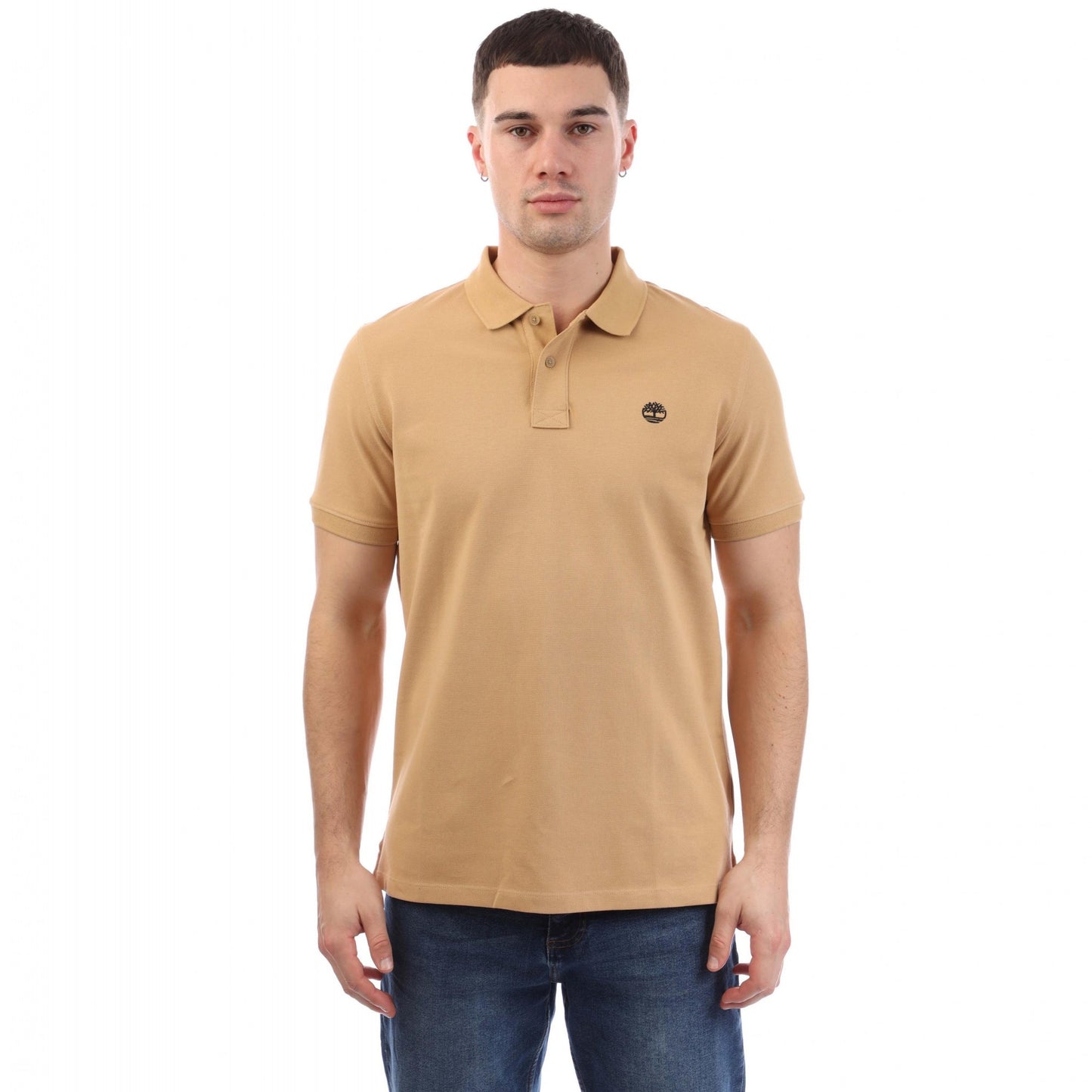 Brown - Front - Timberland Mens Millers River Polo Shirt