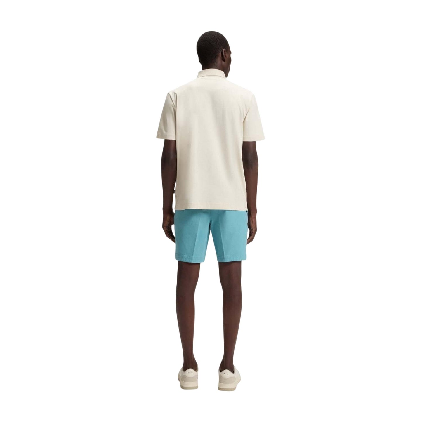 Beige - Back - Boss Mens C-Parris Monogram Polo Shirt