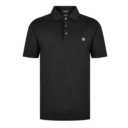 Black - Pack Shot - Boss Mens C-Parris Monogram Polo Shirt