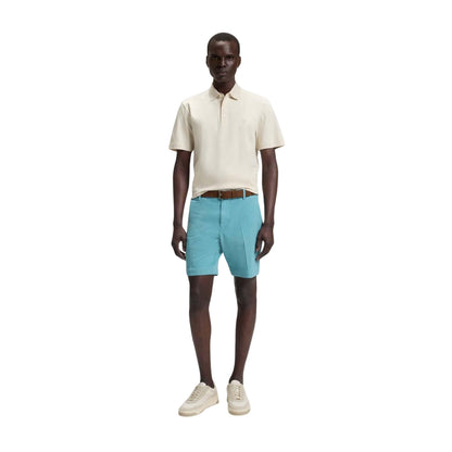 Beige - Pack Shot - Boss Mens C-Parris Monogram Polo Shirt