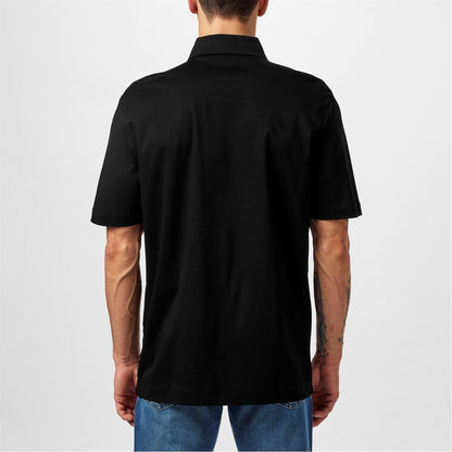 Black - Side - Boss Mens C-Parris Monogram Polo Shirt