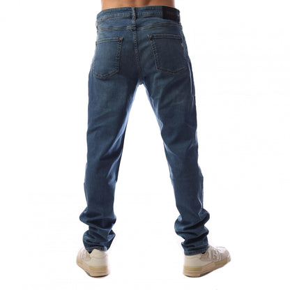 Turquoise - Back - Boss Mens H-Re.Maine Slim Jeans