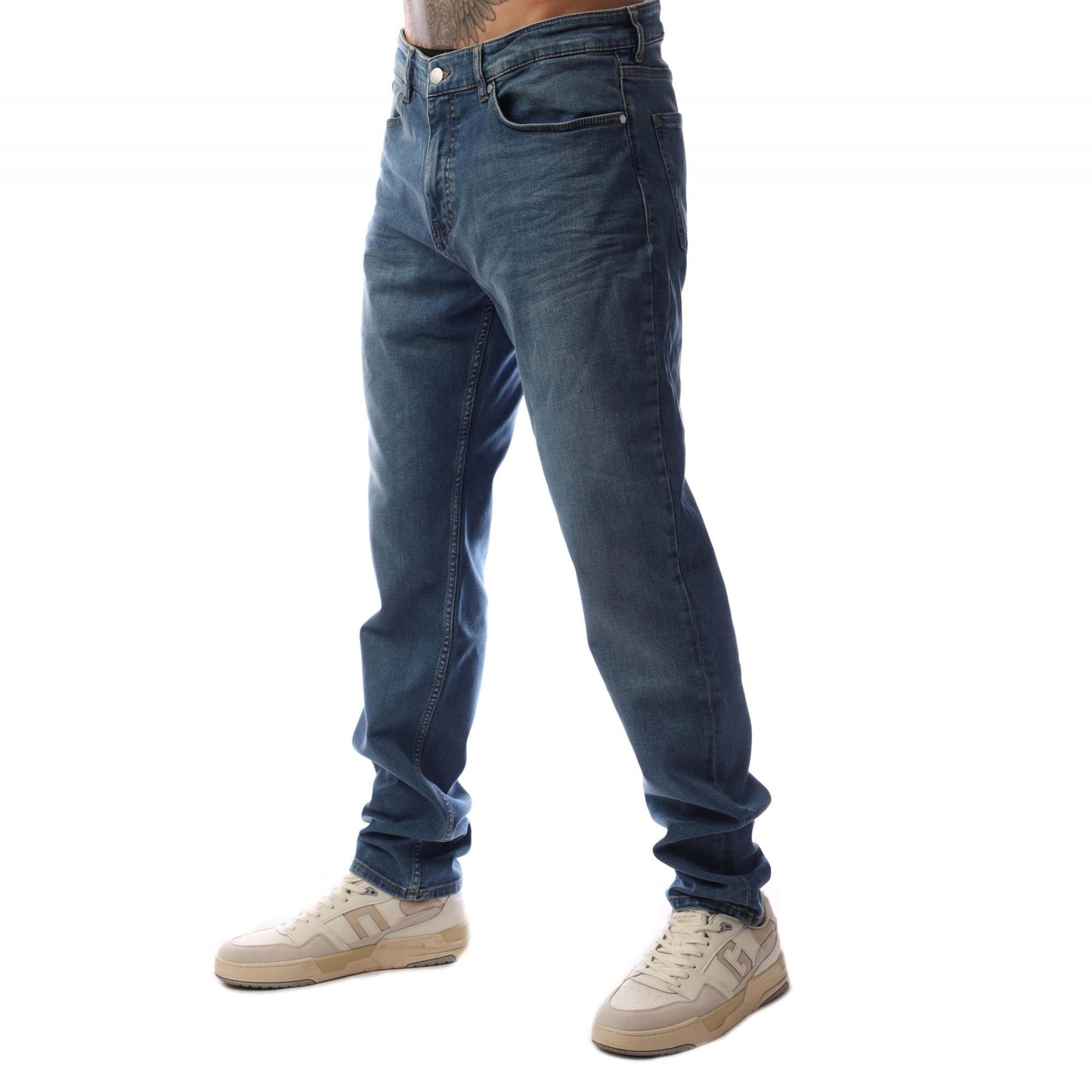 Turquoise - Lifestyle - Boss Mens H-Re.Maine Slim Jeans