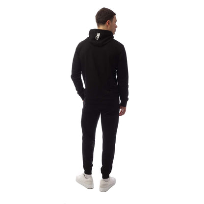 Black - Back - Emporio Armani EA7 Mens Core Identity Full Zip Tracksuit