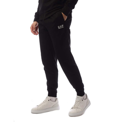 Black - Lifestyle - Emporio Armani EA7 Mens Core Identity Full Zip Tracksuit
