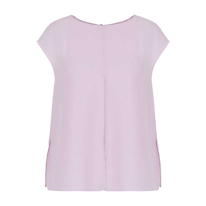 Lilac - Front - Emporio Armani Womens-Ladies Plain Top