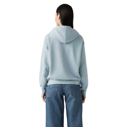 Blue - Back - Levis Womens-Ladies Heritage Graphic Hoodie
