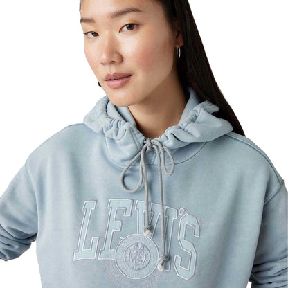 Blue - Lifestyle - Levis Womens-Ladies Heritage Graphic Hoodie