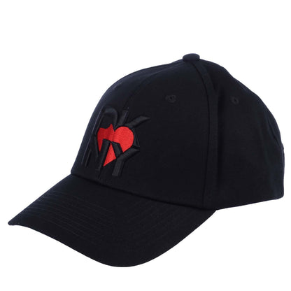 Black-Red - Back - DKNY Logo Cotton Twill Baseball Cap