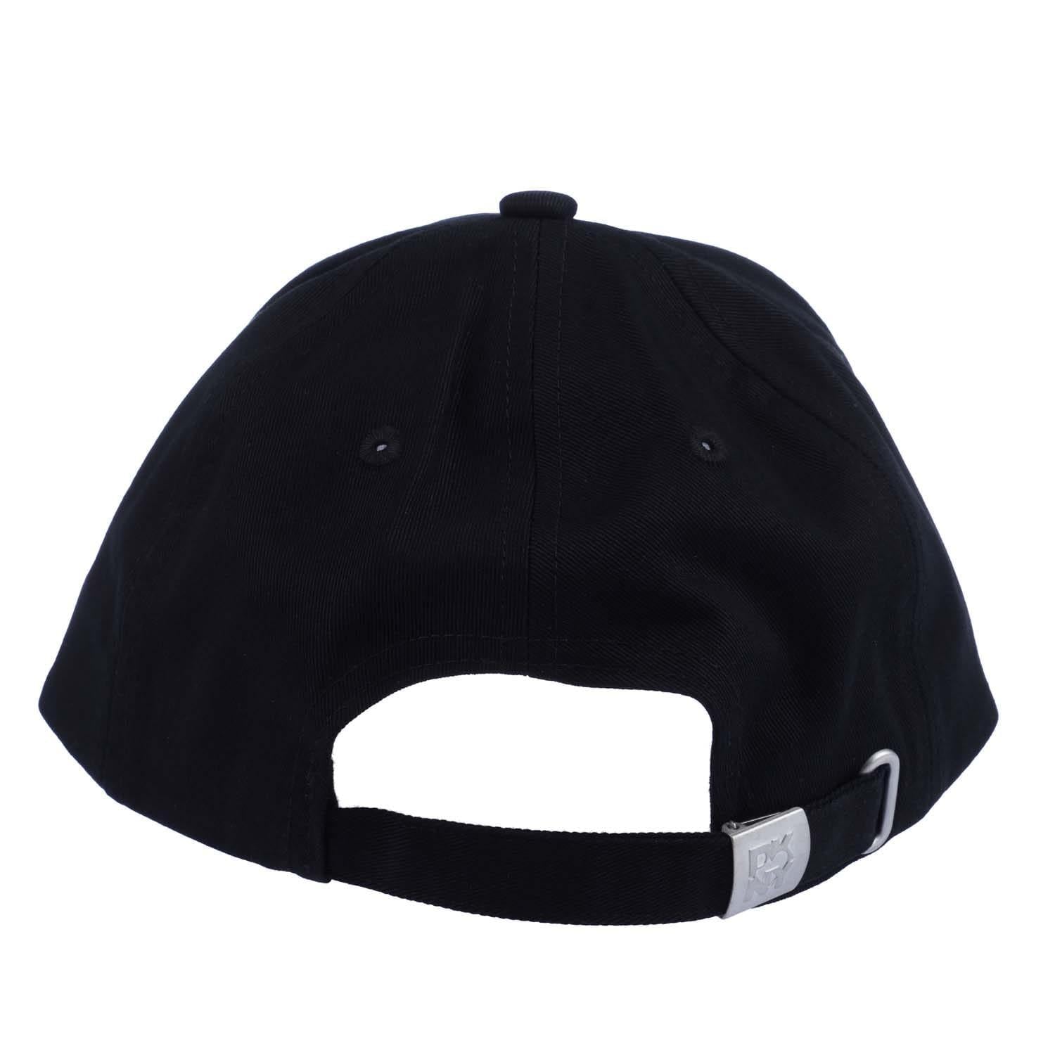 Black-Red - Side - DKNY Logo Cotton Twill Baseball Cap