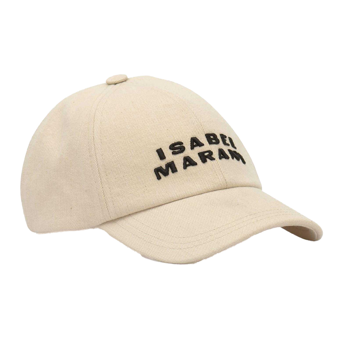 Ecru - Front - Isabel Marant Tyron Embroidered Logo Baseball Cap