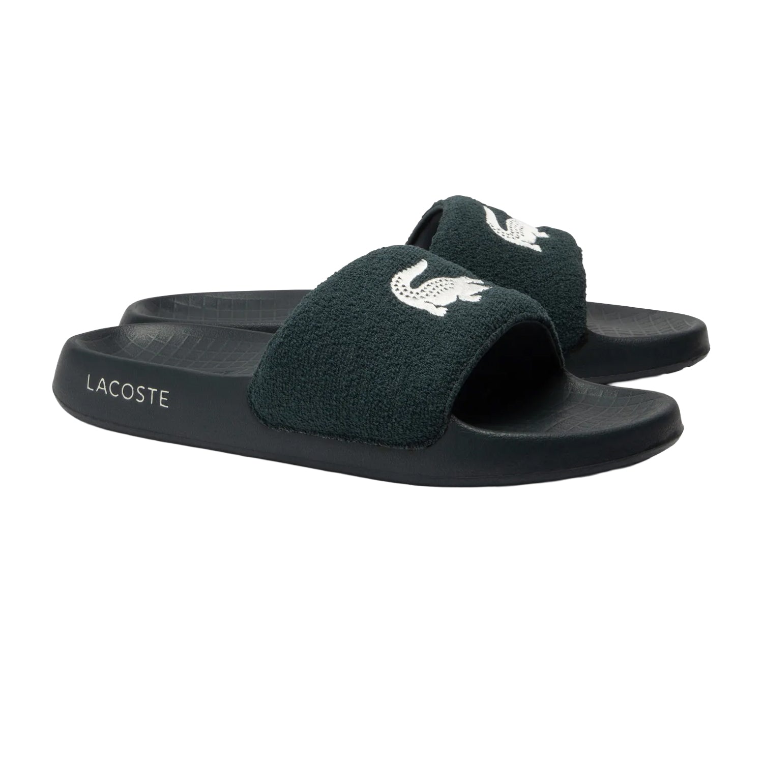 Green - Front - Lacoste Mens Serve 1.0 Sliders