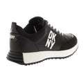 Black-White - Back - DKNY Womens-Ladies Nivens Lace Up Trainers
