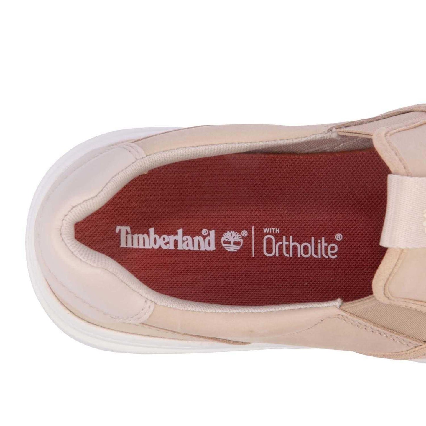 Beige - Close up - Timberland Mens Seneca Bay Suede Trainers