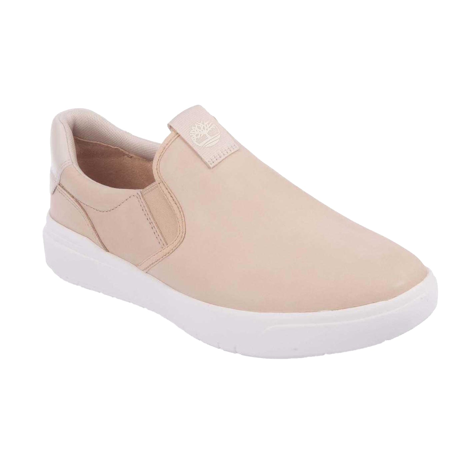 Beige - Front - Timberland Mens Seneca Bay Suede Trainers