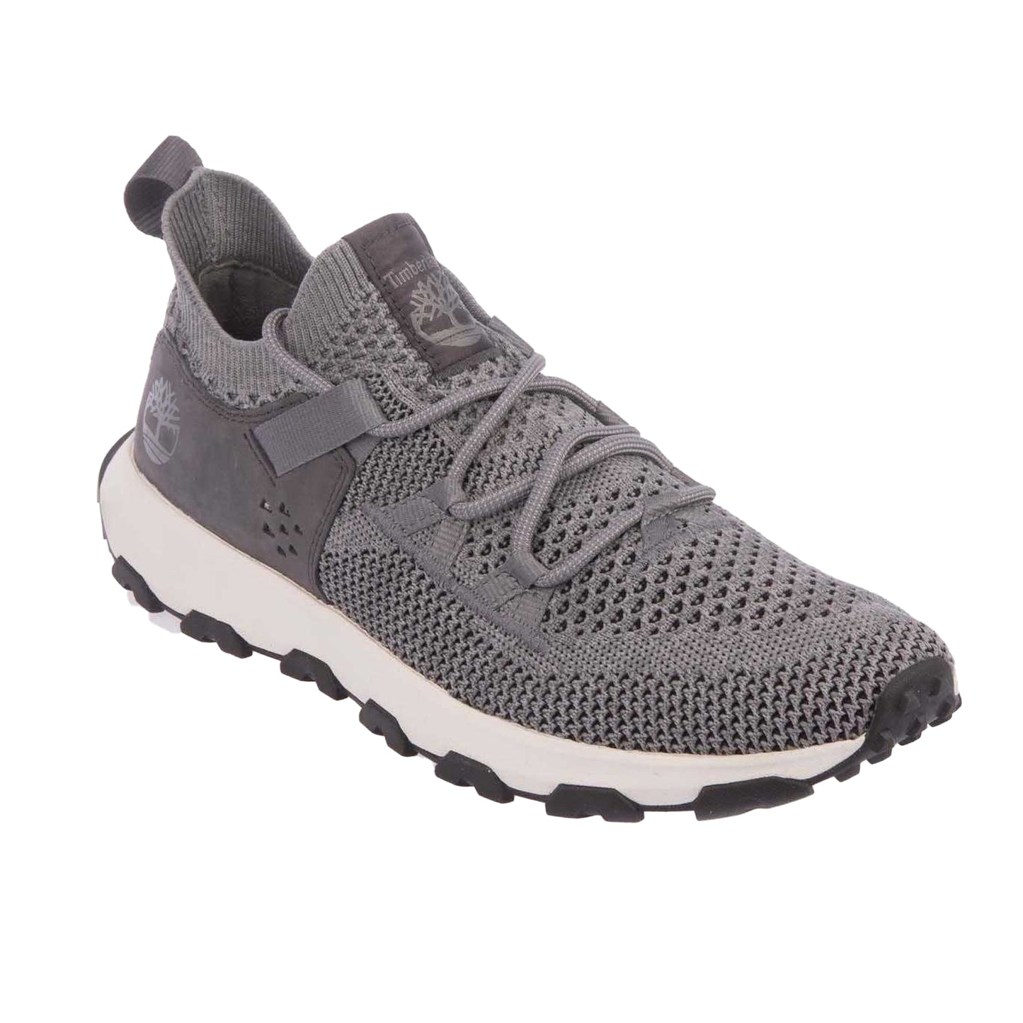 Grey - Front - Timberland Mens Winsor Trail Leather Waterproof Trainers