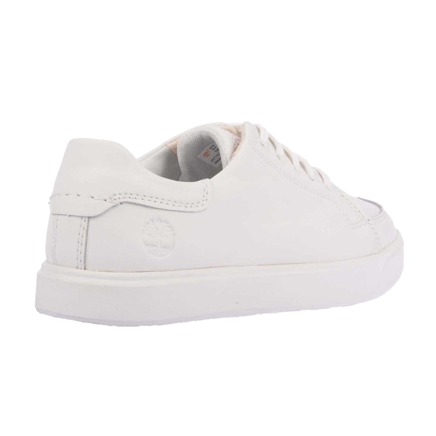 White - Back - Timberland Mens Emerson Street Leather Trainers