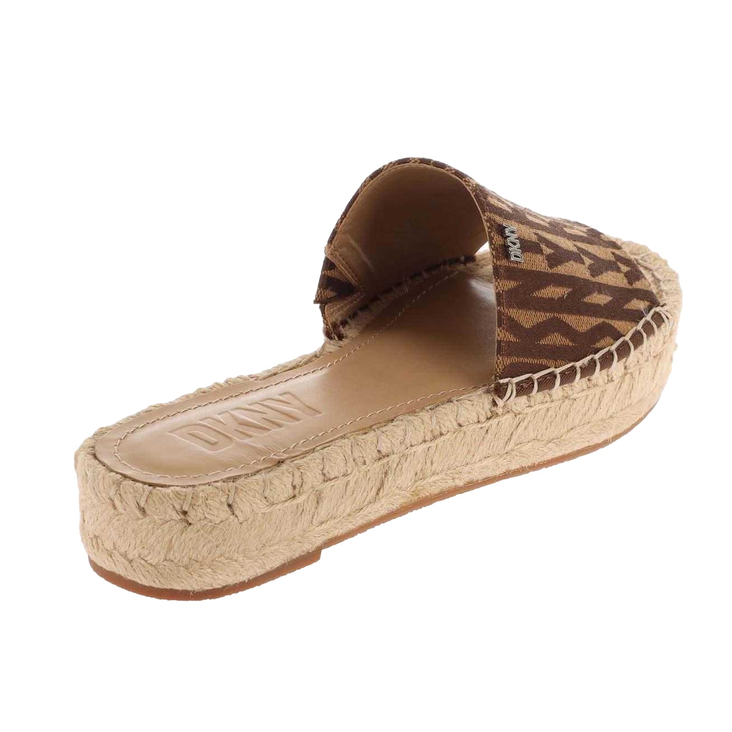 Brown - Back - DKNY Womens-Ladies Camillo Platform Sliders