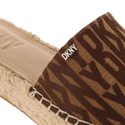 Brown - Pack Shot - DKNY Womens-Ladies Camillo Platform Sliders